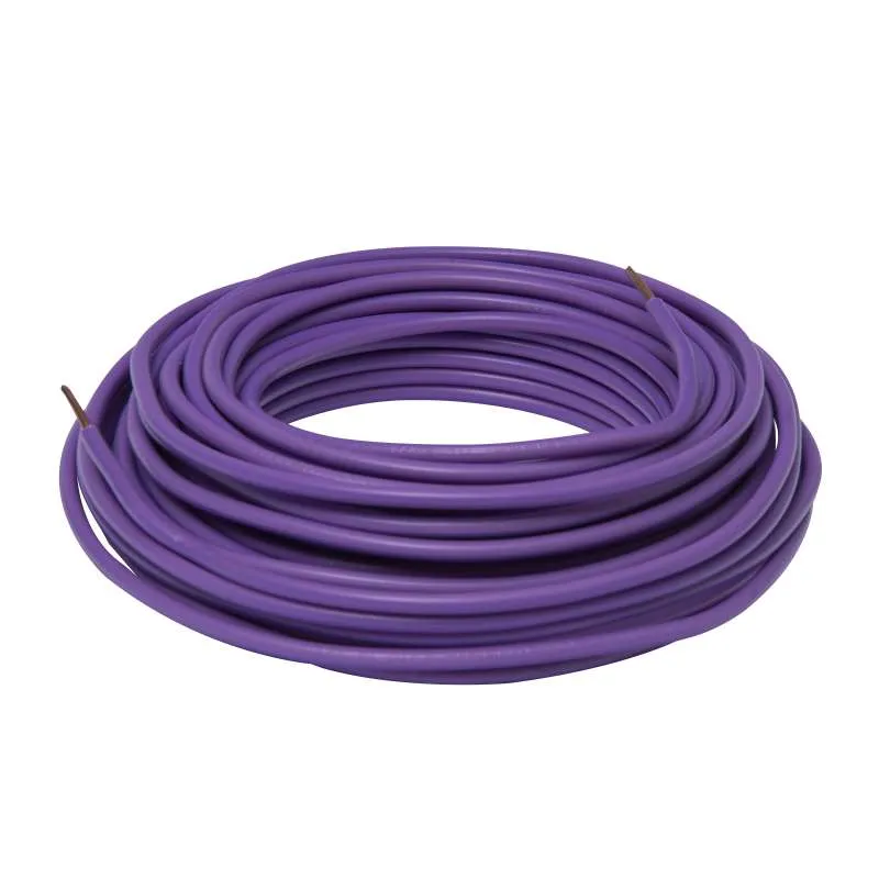 Câble électrique HO7V-U 1,5 mm² violet 10 m