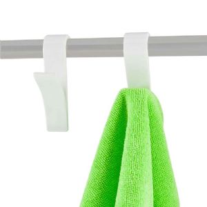 Crochet pour sèche serviette blanc 2 pcs