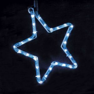 Étoile lumineuse bleue 30 cm