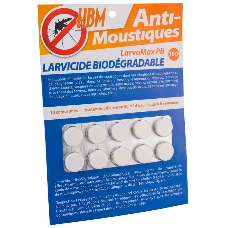 Larvicide anti-moustiques 10 pièces