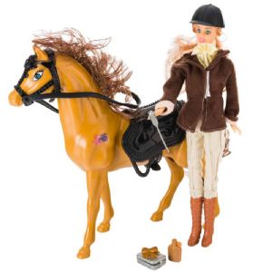 Poupée mannequin Marina et son cheval