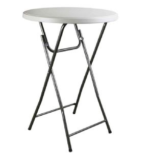 Table pliante ronde H 110 cm