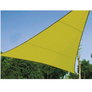 Voile d'ombrage triangle  5 m verte