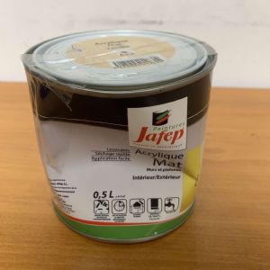 Peinture acrylique mat vanille Jafep (0,5L)