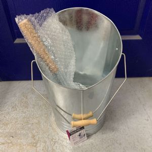 Seau 7 L et pelle à cendres en acier galvanisé WERKA PRO