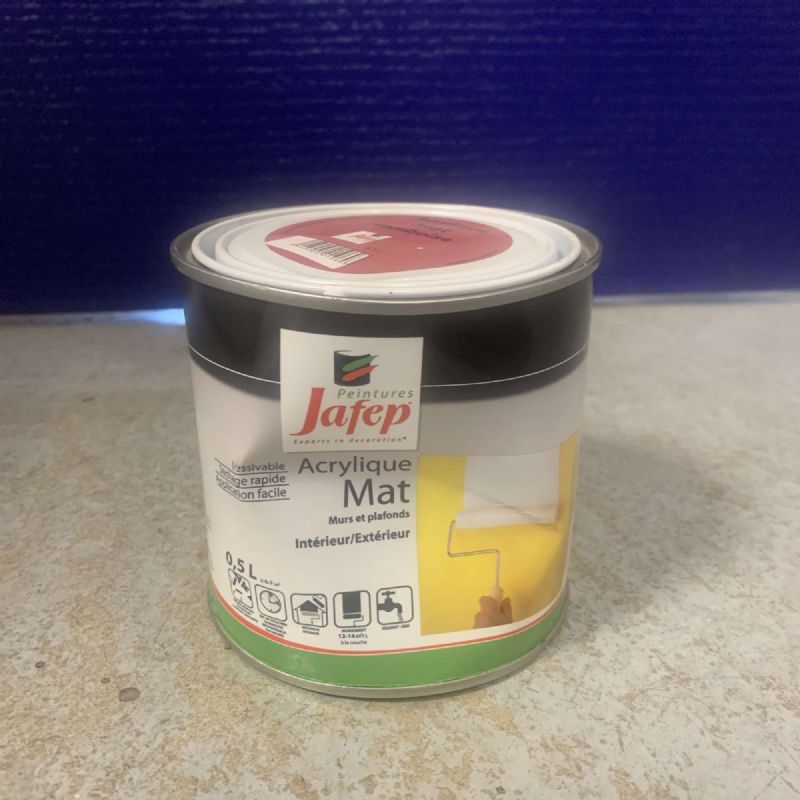 Peinture acrylique mat framboise Jafep (0,5L)