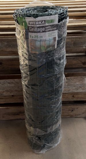 Grillage soudé vert WERKA PRO en rouleau de 25m