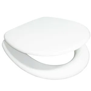 Abattant wc blanc charnières en zinc
