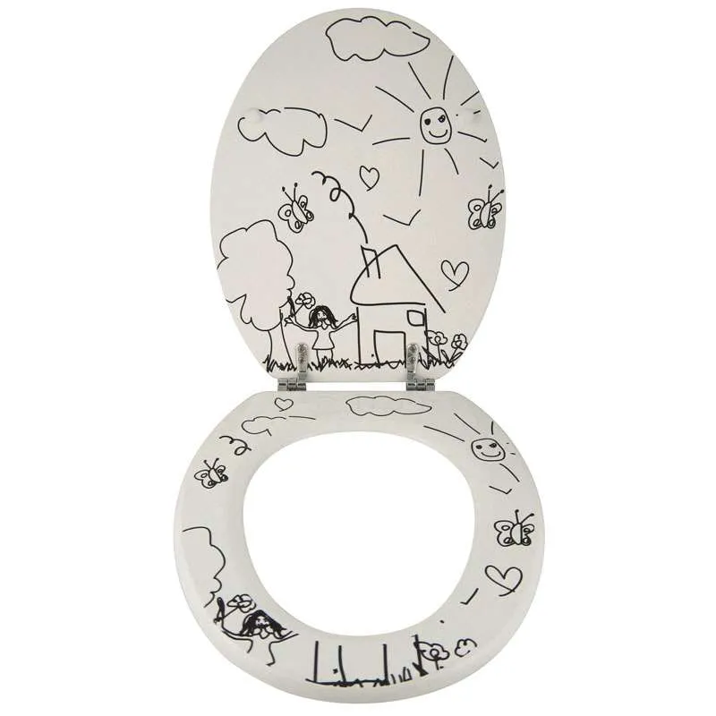 Abattant wc décor jardin d'enfant