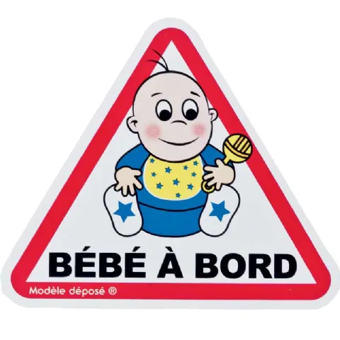 Adhésif bébé à bord garçon