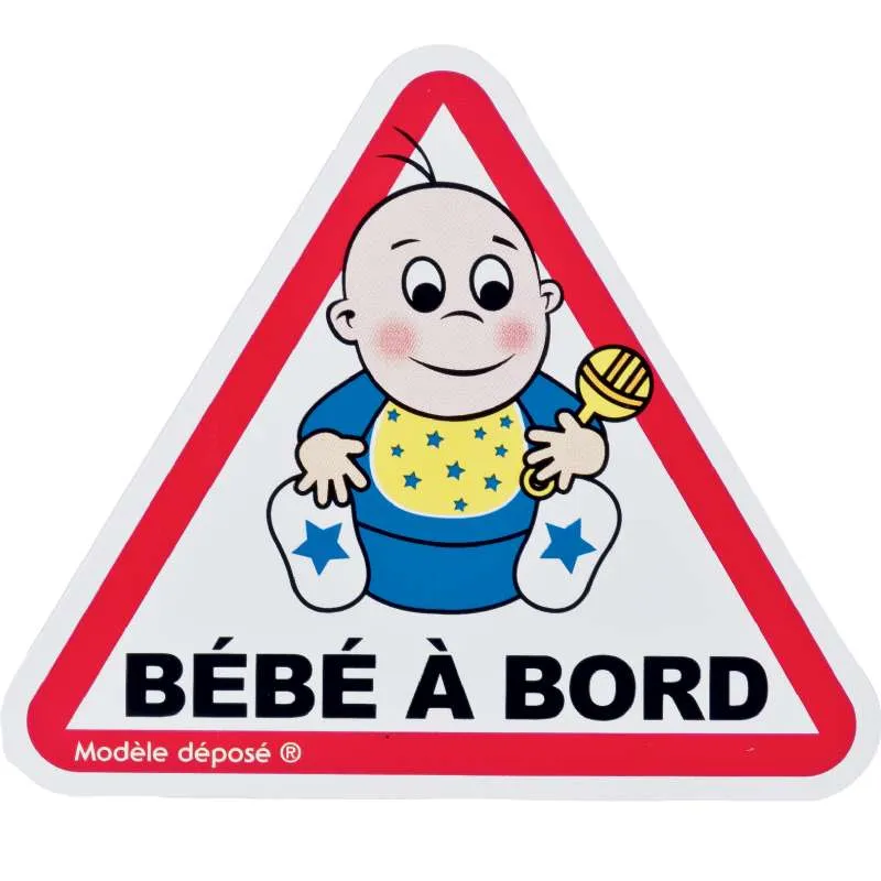 Adhésif bébé à bord garçon