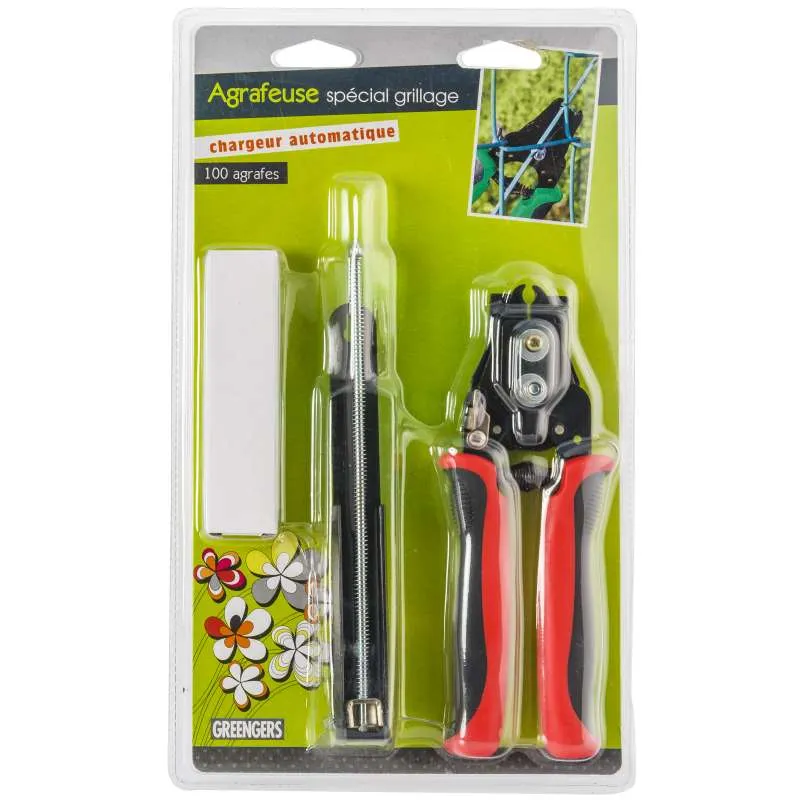 Agrafeuse à grillage avec chargeur