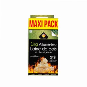 Allume-feu écologique En Laine De Bois Et Cire – 10 Kg (environ 760 Pièces), Pour Cheminée, Barbecue, Poêle