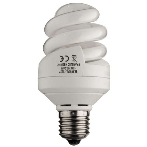 Ampoule spirale basse consommation 15w E27