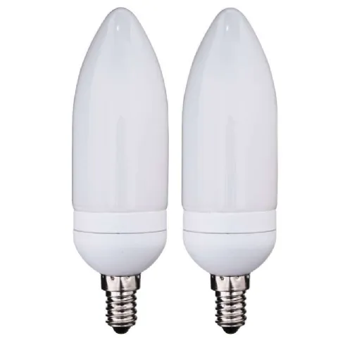 Ampoule économique flamme 7w e14 les 2pièces