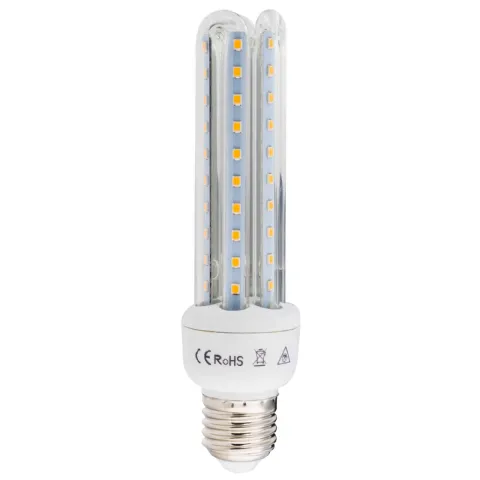 Ampoule led 3 tubes e27 14w blanc/chaud