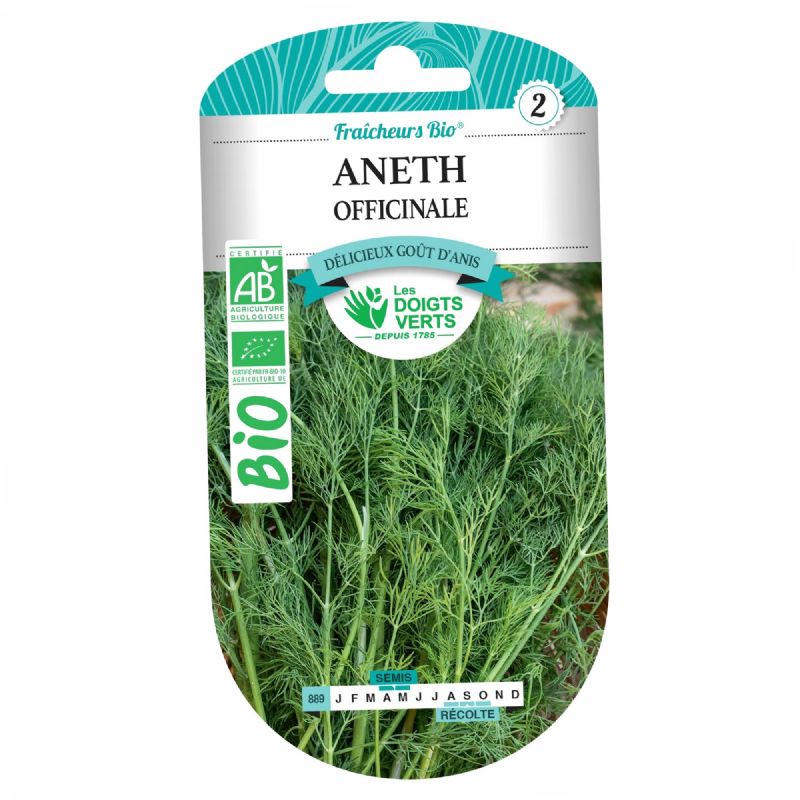 Graines aneth BIO Les Doigts Verts - Provence Outillage