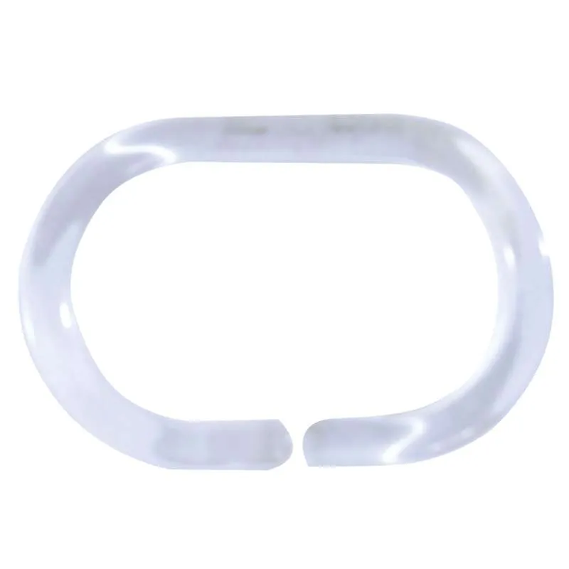 Anneaux rideau douche transparent 12 pièces