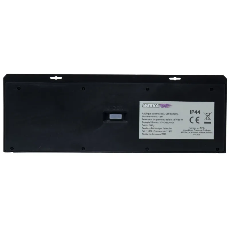 Applique solaire à led et détecteur de mouvement (90led-260 lumens) Werkapro