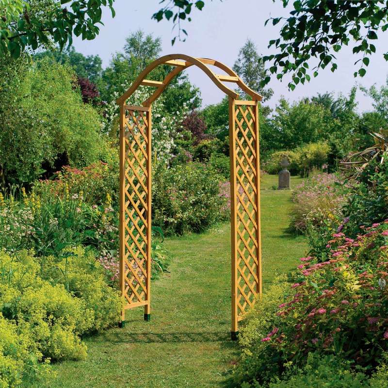 Arche de jardin treillis bois h:2.2m - Provence Outillage