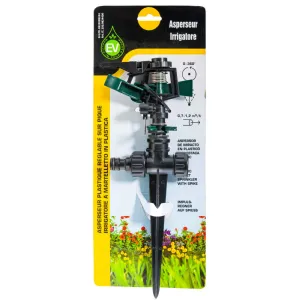 Arroseur circulaire tête plastique sur pic