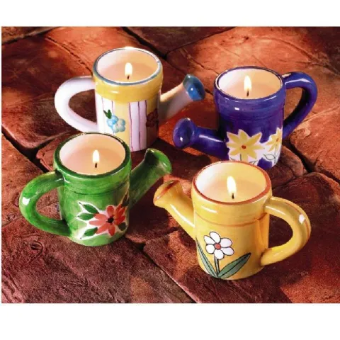 Arrosoir decoratif avec bougie anti moustiques