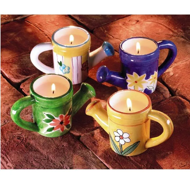 Arrosoir decoratif avec bougie anti moustiques