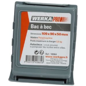 Bac à bec de rangement WERKA PRO (109x90x50mm)