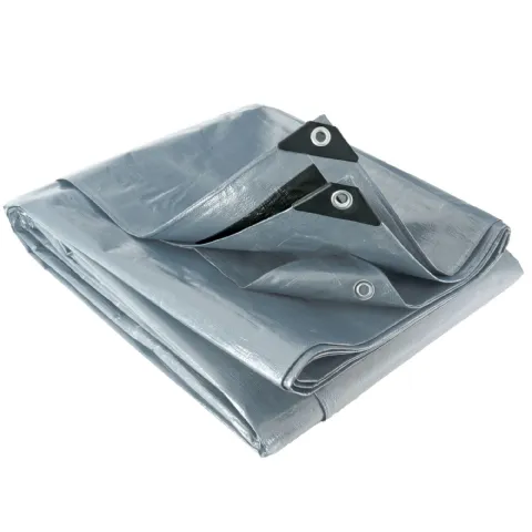 Bâche multifonction noire et grise (4x6m) 200 g/m² Werkapro