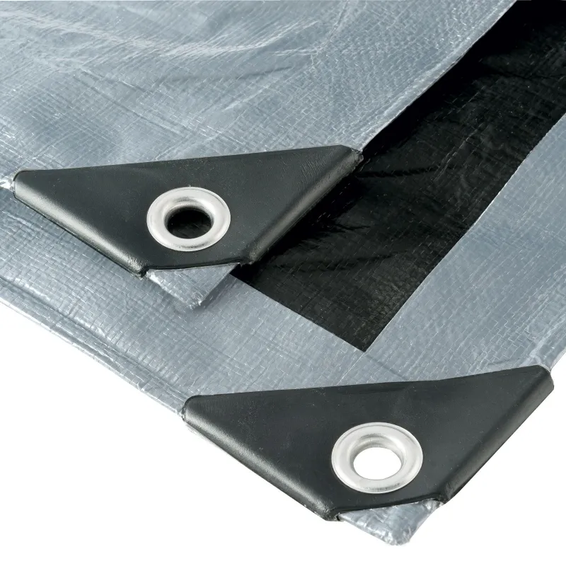 Bâche multifonction noire et grise (4x6m) 200 g/m² Werkapro