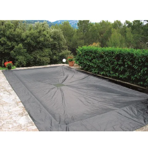 Couverture de piscine ronde en tissu antigel, tapis de jardin