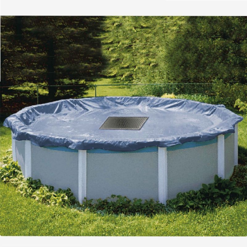 Bâche Piscine Ronde Sekey Ø244cm - Tissu Oxford 420D | 4 Trous Vidange Acier | Anti-UV & Anti-Poussière