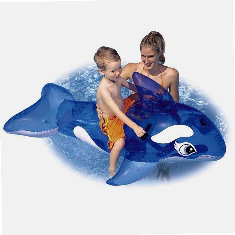 Baleine Bouée Gonflable,Piscine Jouets pour Enfants ou Adultes,Convient