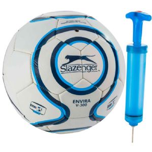 Ballon de foot avec pompe Slazenger