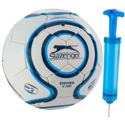 Ballon de foot avec pompe Slazenger
