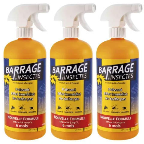 Barrage à insectes 3 x1 litre.