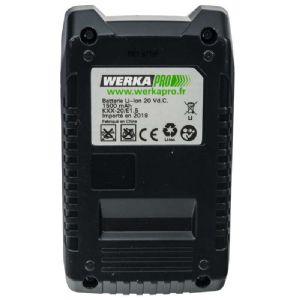 Batterie 20v pour coupe bordure WERKA PRO