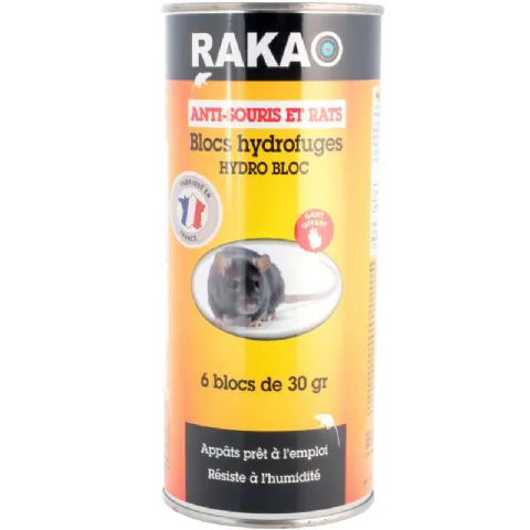 Anti souris et rats bloc hydrofuge 6pcs