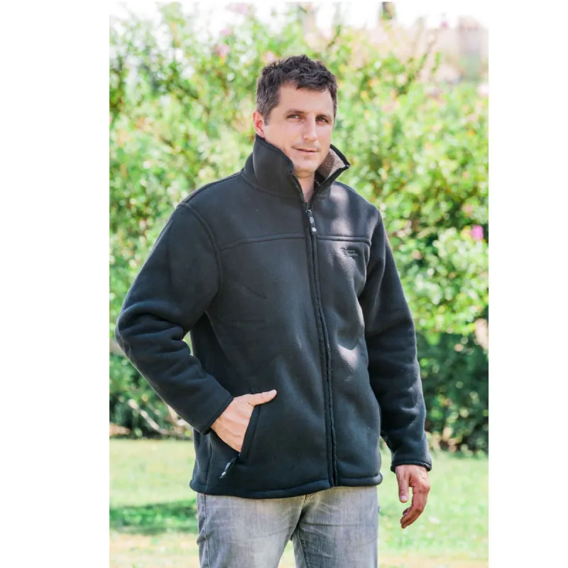 Blouson doublé polaire noir