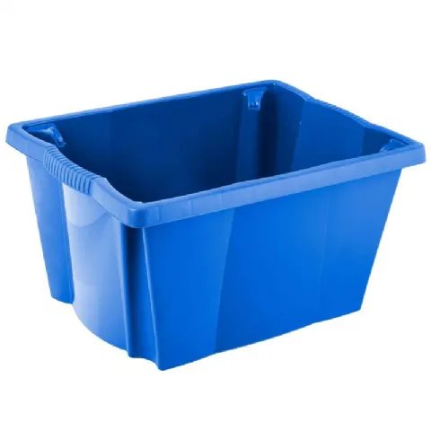 Boite de rangement 20L bleu 42x33x23cm