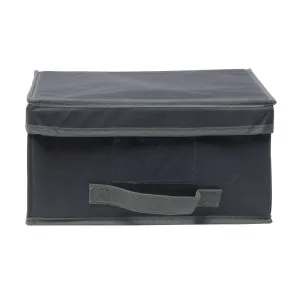 Boite rangement toile (31x28x15cm) + couvercle