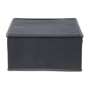 Boite rangement toile (31x28x15cm) + couvercle