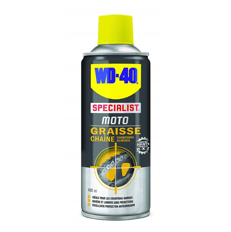 Bombe graisse chaine moto 400ml