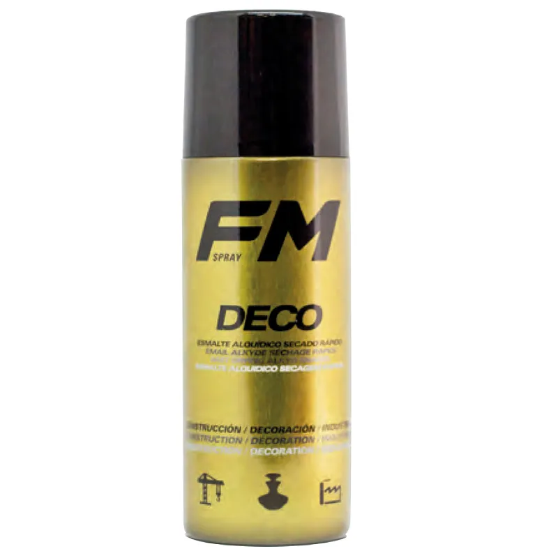Bombe de peinture spray déco dorée 400ml