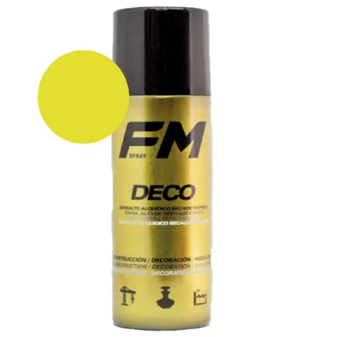 Bombe de peinture jaune 400ml