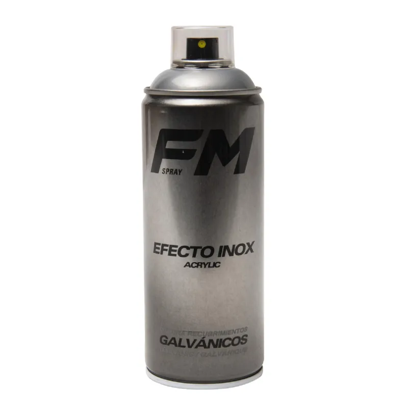 Bombe spray revêtement effet inox 400ml