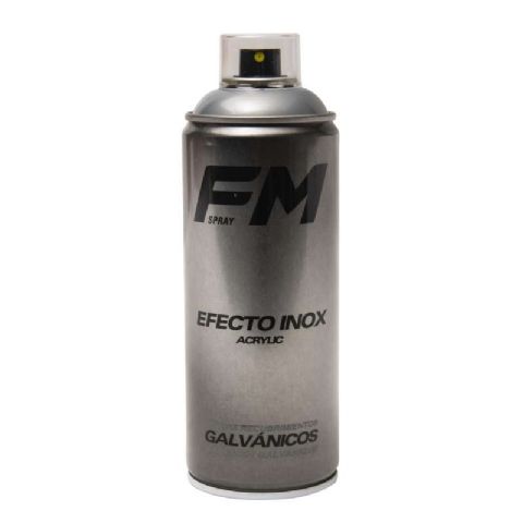 Bombe spray revêtement effet inox 400ml