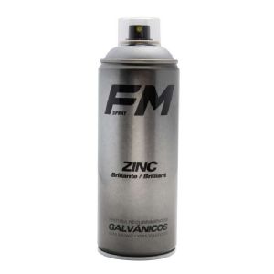Bombe spray revêtement zinc brillant 400ml