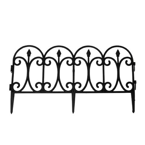 Bordure de jardin noire 4pcs 60x33cm