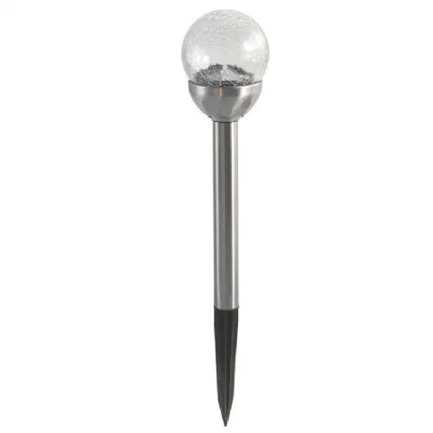 Borne solaire 2 LED 8cm blanc/multicolore
